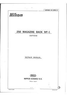 Nikon Backs - all manual. Camera Instructions.